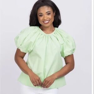 Never a Wallflower Light Green Top -Size M